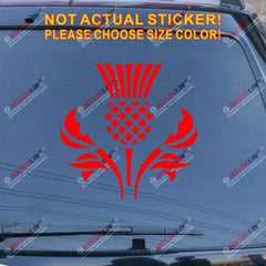 Thistle Scottish Flower Decal Sticker Scotland Car Vinyl pick size color a