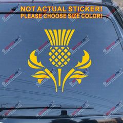 Thistle Scottish Flower Decal Sticker Scotland Car Vinyl pick size color a