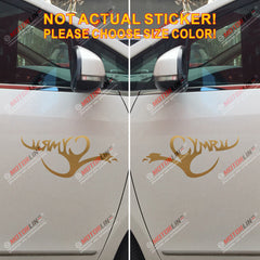 Pair Wales Cymru letters Red Dragon Decal Sticker Welsh Y Ddraig Goch Car Vinyl