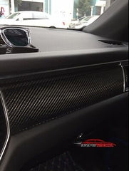 7 pc kit Real Carbon Fiber Interior Trim Dash Board Doors Fit Porsche Macan LHD