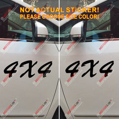 (2) 4X4 Off Road Sport Decal Sticker Car Vinyl pick size color die cut c