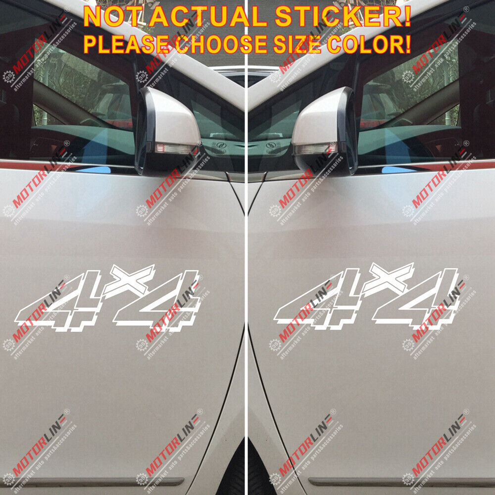 (2) 4X4 Off Road Sport Decal Sticker Car Vinyl pick size color die cut 3D style