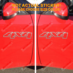 (2) 4X4 Off Road Sport Decal Sticker Car Vinyl pick size color die cut no bkgrd