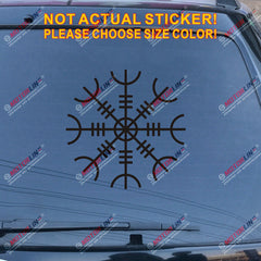 Helm Of Awe Decal Sticker Vegvisir Viking Odin Norse Norway Car Vinyl