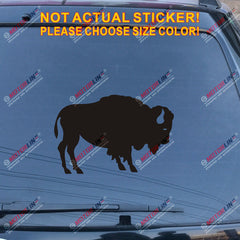Buffalo Symbol Decal Sticker Car Vinyl pick size color no bkgrd