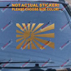 Map Flag Rising Sun of Japan Japanese Decal Sticker Car Vinyl pick size color b
