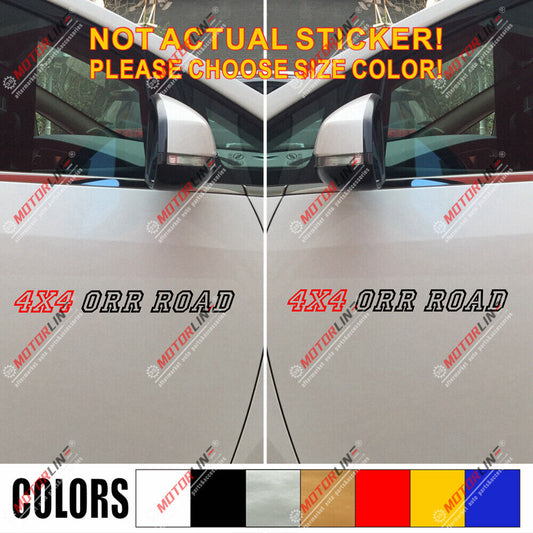 (2) 4X4 Off Road Sport Decal Sticker Car Vinyl pick size color die cut e