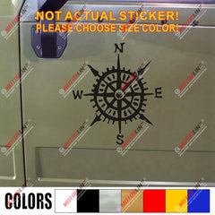 4X4 compass Off Road Decal Sticker Car Vinyl fit for Jeep Ford Chevy Toyota f
