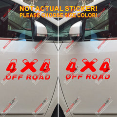 (2) 4X4 Off Road Decal Sticker Car Vinyl pick size color die cut snow style