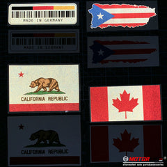 USA American Flag Patriotic Waving Decal Sticker Car Vinyl reflective glossy a