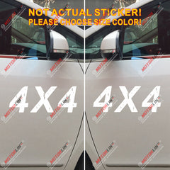 (2) 4X4 Off Road Decal Sticker Car Vinyl pick size color die cut distressed