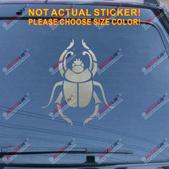 Scarab Beetle Egypt Decal Sticker Car Vinyl pick size color no bkgrd b
