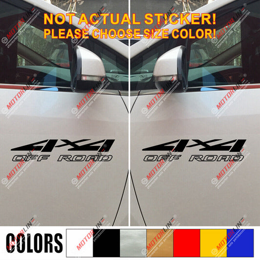 (2) 4X4 Off Road Sport Decal Sticker Car Vinyl pick size color die cut