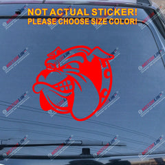 British Bulldog Head English Decal Sticker Car Vinyl pick size color no bkgrd c