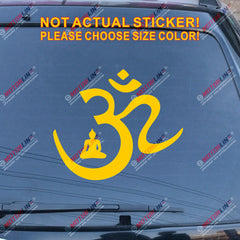 Om Symbol Buddha Decal Sticker Yoga Hindu Hinduism Buddhism Aum Car Vinyl
