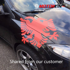 USA Germany American German Flag Decal Sticker Car Vinyl no bkgrd distressed