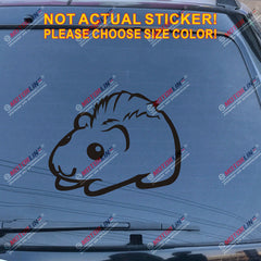 Guinea Pig Pet Decal Sticker Car Vinyl pick size color no bkgrd die cut