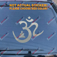 Om Symbol Buddha Decal Sticker Yoga Hindu Hinduism Buddhism Aum Car Vinyl