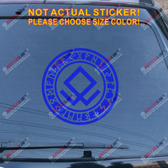 Odal Rune Viking Odin Norse Decal Sticker Car Vinyl pick size color circle