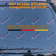 Deutschland Germany German Decal Sticker Car Vinyl Stripes Flag color pick size
