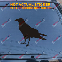 Odin Raven Decal Sticker Viking Norse Nord Norway Car Vinyl pick size color a