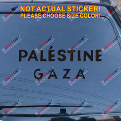 Free Palestine Gaza Decal Sticker Car Vinyl no bkgrd pick size color