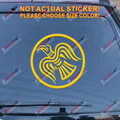 Odin Raven Decal Sticker Viking Norse Nord Norway Norwegian Car Vinyl round