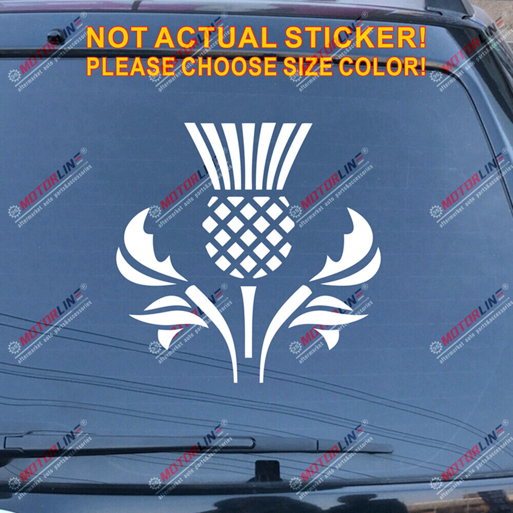 Thistle Scottish Flower Decal Sticker Scotland Car Vinyl pick size color a