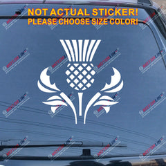 Thistle Scottish Flower Decal Sticker Scotland Car Vinyl pick size color a
