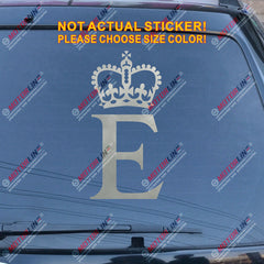 Personal Flag of Queen Elizabeth 2 Car Decal Bumper Sticker