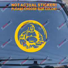 Buddha Lotus Buddhism Decal Sticker Hindu Hinduism Car Vinyl pick size color