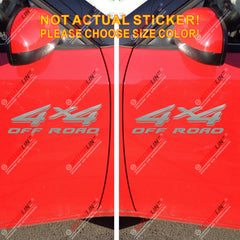 (2) 4X4 Off Road Sport Decal Sticker Car Vinyl pick size color die cut f