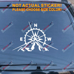 4X4 Off Road compass Decal Sticker Mountain Car Vinyl fit for Jeep Ford Chevy b