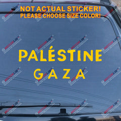 Free Palestine Gaza Decal Sticker Car Vinyl no bkgrd pick size color
