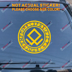 Odal Rune Viking Odin Norse Decal Sticker Car Vinyl pick size color circle