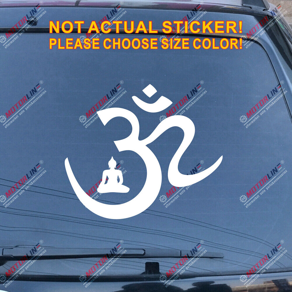 Om Symbol Buddha Decal Sticker Yoga Hindu Hinduism Buddhism Aum Car Vinyl