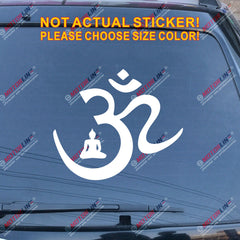 Om Symbol Buddha Decal Sticker Yoga Hindu Hinduism Buddhism Aum Car Vinyl