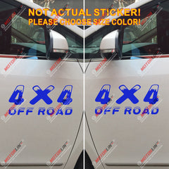 (2) 4X4 Off Road Decal Sticker Car Vinyl pick size color die cut snow style