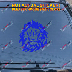 Lion of Judah Head Decal Sticker Rasta Rastafari Flag Car Vinyl Jamaica b
