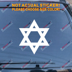 Jew Jewish Star Of David Magen Israel Car Decal Sticker