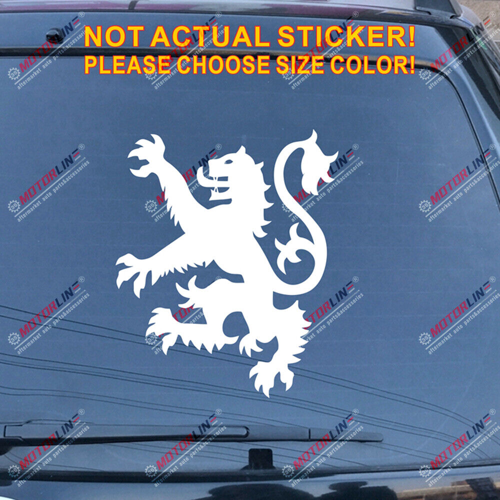 Scottish Lion Rampant Scotland Decal Sticker Car Vinyl pick size color d