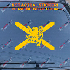 Scottish Lion Rampant Decal Sticker Scotland Saltire St Andrew Cross Car Vinyl
