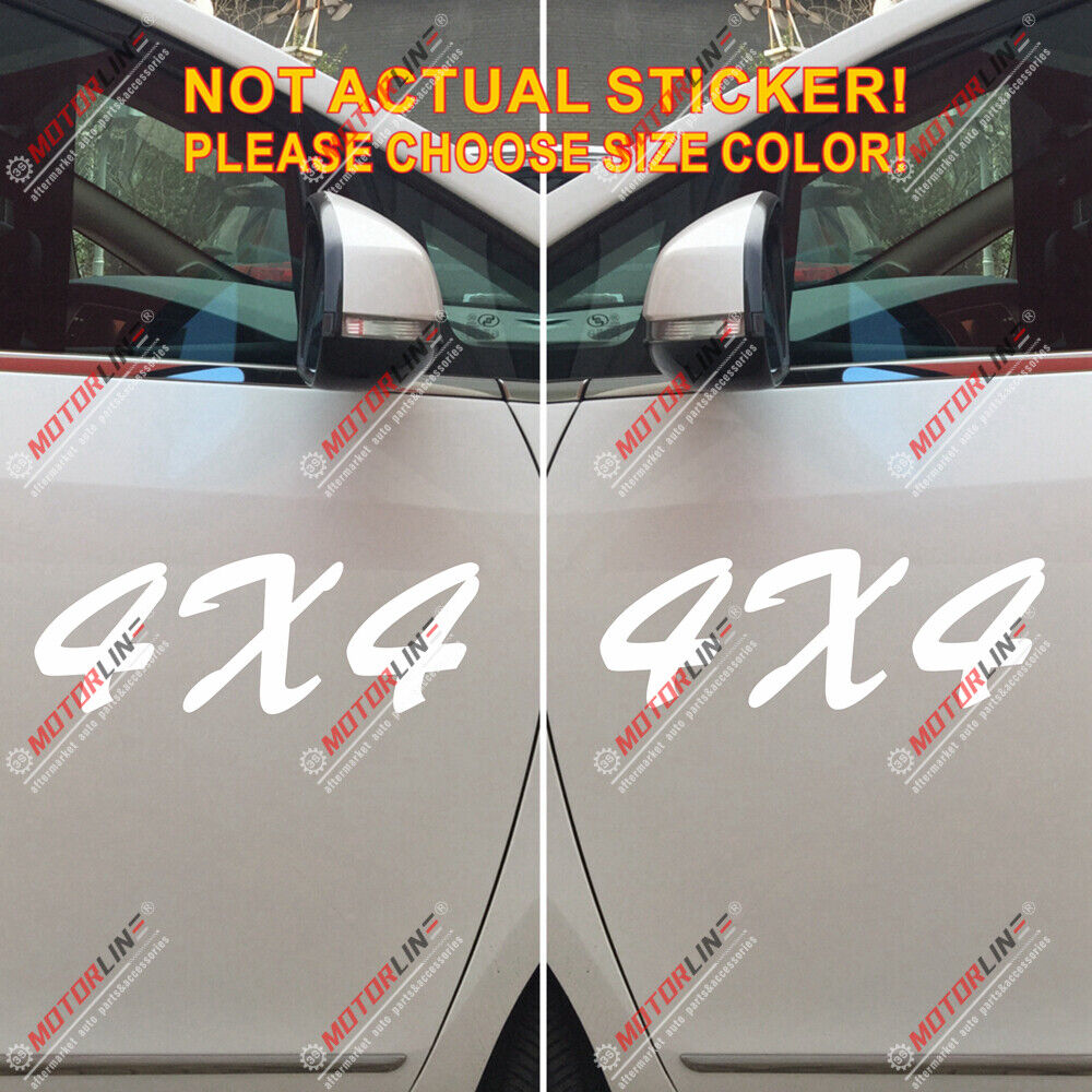 (2) 4X4 Off Road Sport Decal Sticker Car Vinyl pick size color die cut c