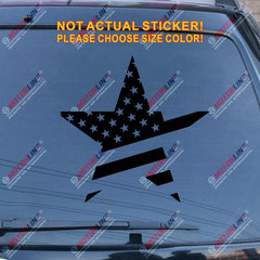 Flag of American Star USA Stars Car Decal Sticker
