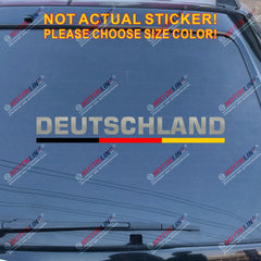 Deutschland Germany German Decal Sticker Car Vinyl Stripes Flag color pick size