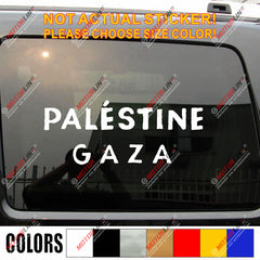 Free Palestine Gaza Decal Sticker Car Vinyl no bkgrd pick size color