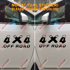 (2) 4X4 Off Road Decal Sticker Car Vinyl pick size color die cut snow style