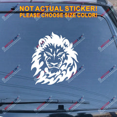 Lion of Judah Head Decal Sticker Rasta Rastafari Flag Car Vinyl Jamaica b
