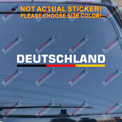 Deutschland Germany German Decal Sticker Car Vinyl Stripes Flag color pick size