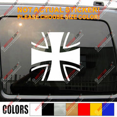 Insignia of the Bundeswehr German Army Iron Cross Car Decal Sticker